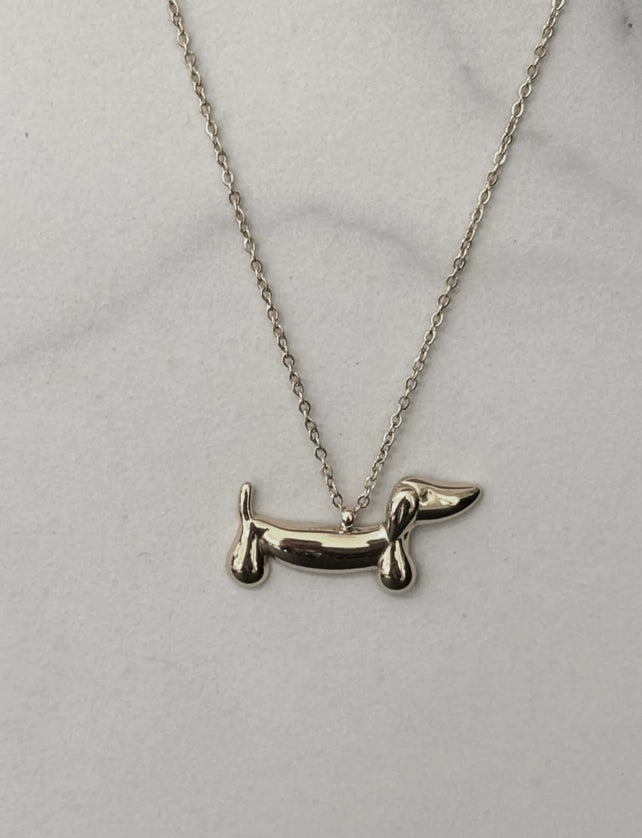 Stainless Steel Dachshund Necklace