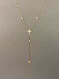 Fineline Northern Star Necklace W Zirconium Stones