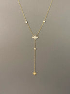 Fineline Northern Star Necklace W Zirconium Stones