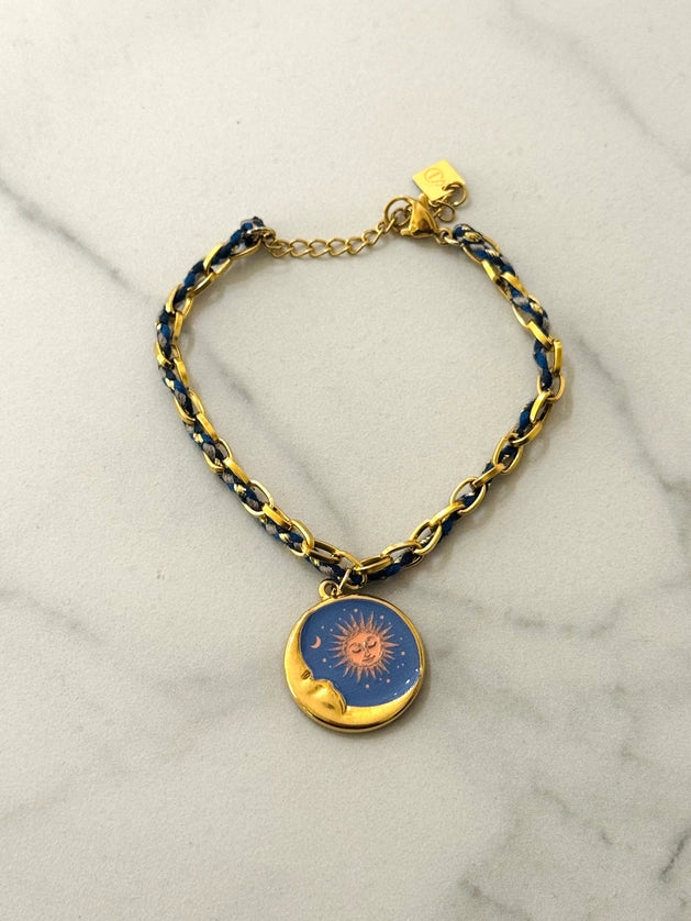 Moon & Sun Charm Bohem Bracelet