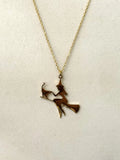 Flying Witch Necklace