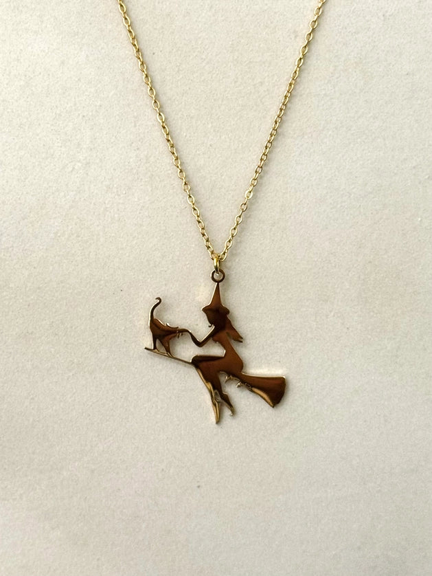 Flying Witch Necklace