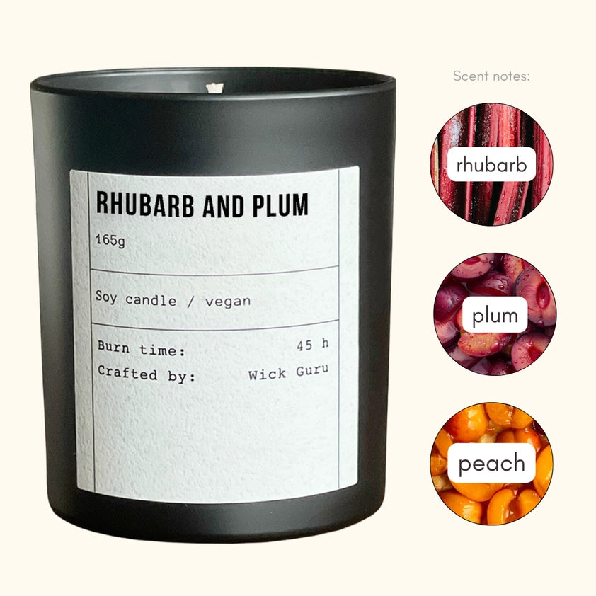 Rhubarb and Plum Candle