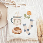 Tote bag Autumn Hygge Scandi Jute sack North Cozy