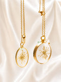 Bloom Pendant – Handmade Epoxy Necklace with Real Dried Flower