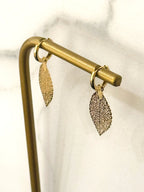 Autumn Leaves Hoop Earrings