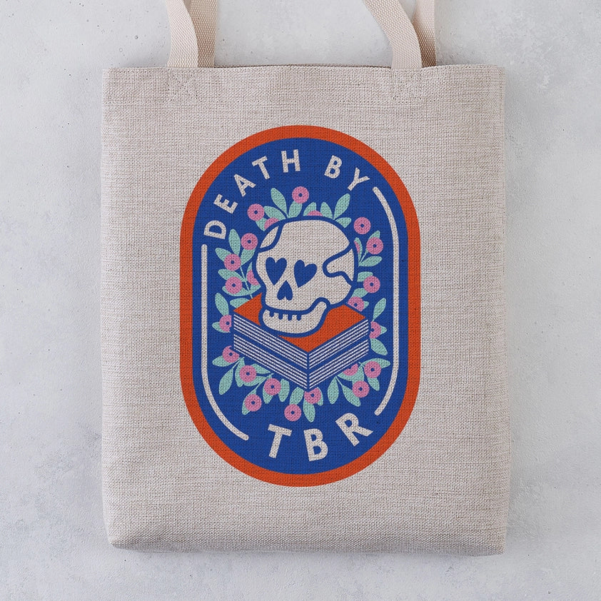 Bookish Tote Bag - 'death By Tbr'