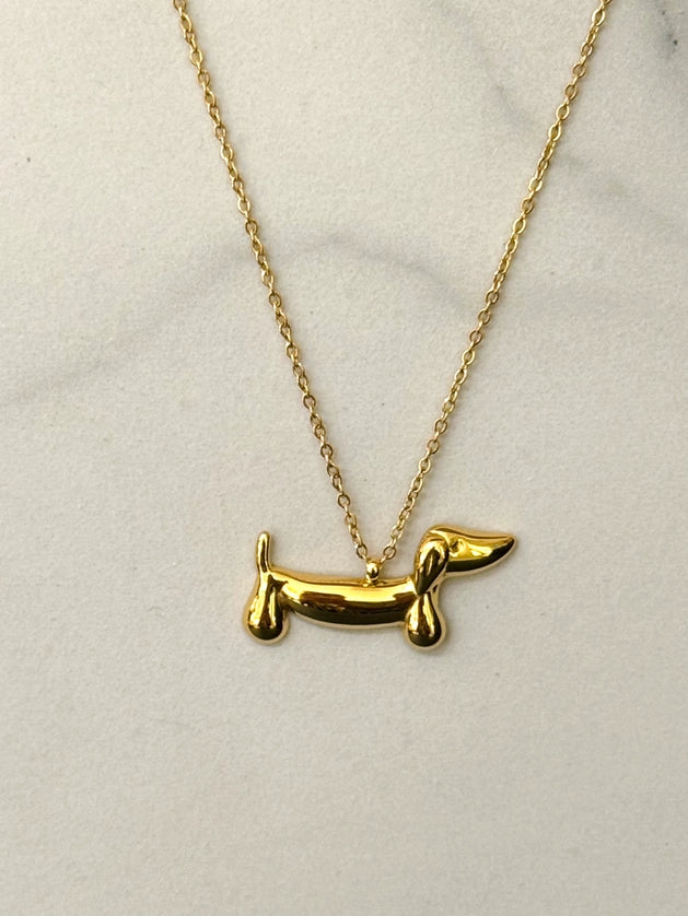 Stainless Steel Dachshund Necklace