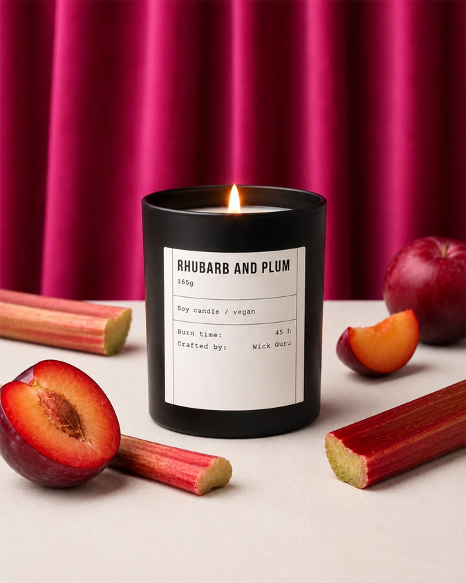 Rhubarb and Plum Candle