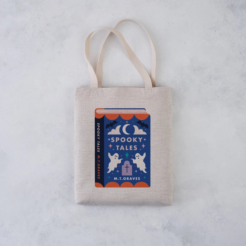 Spooky Tales Book Canvas Tote Bag