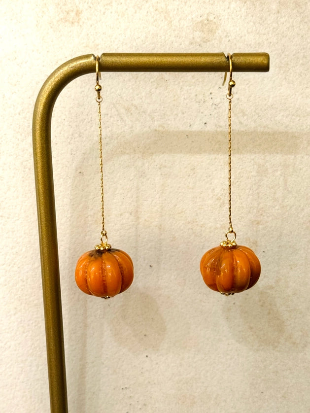 Pumpkin Dangle Earrings