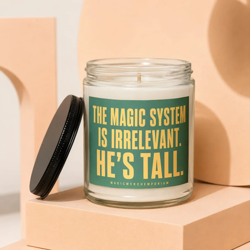 Bookish He's Tall Candle